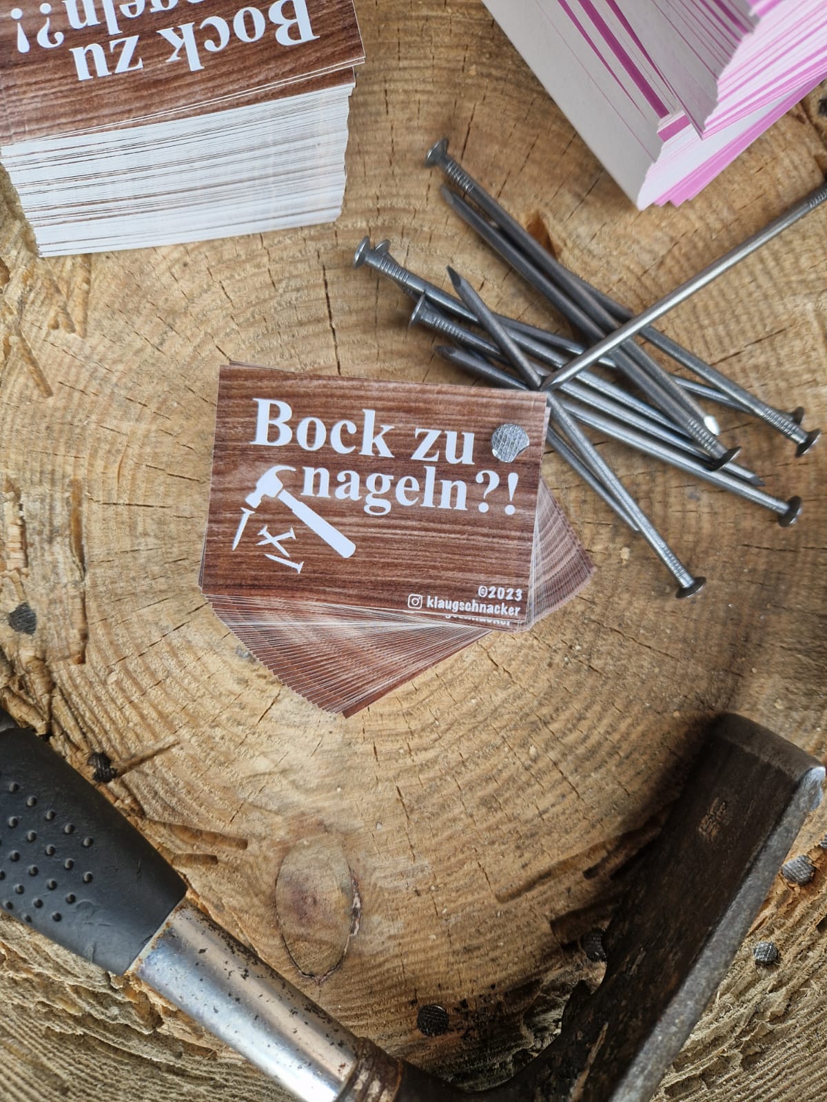 Sticker "Bock zu Nageln?!"