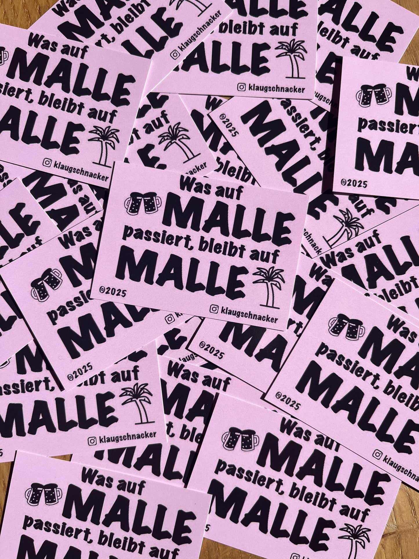 Sticker "Was auf MALLE passiert, bleibt auf MALLE"