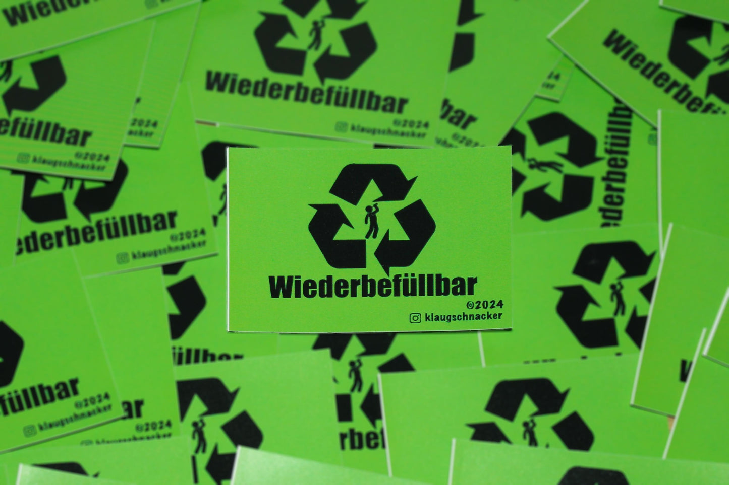 Sticker "Wiederbefüllbar"