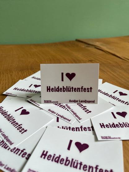 Sticker "I ❤ Heideblütenfest"