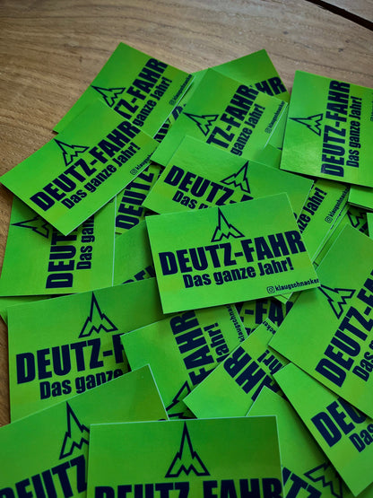 Sticker "Deutz-Fahr - Das ganze Jahr!"