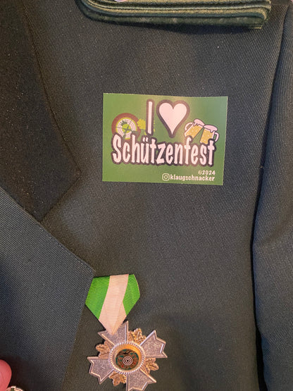 Sticker "I 💚 Schützenfest"