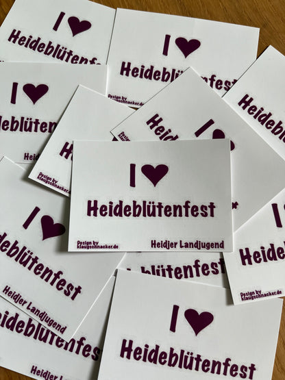 Sticker "I ❤ Heideblütenfest"