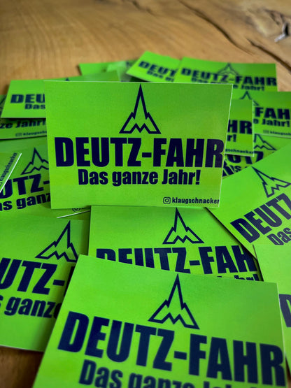 Sticker "Deutz-Fahr - Das ganze Jahr!"