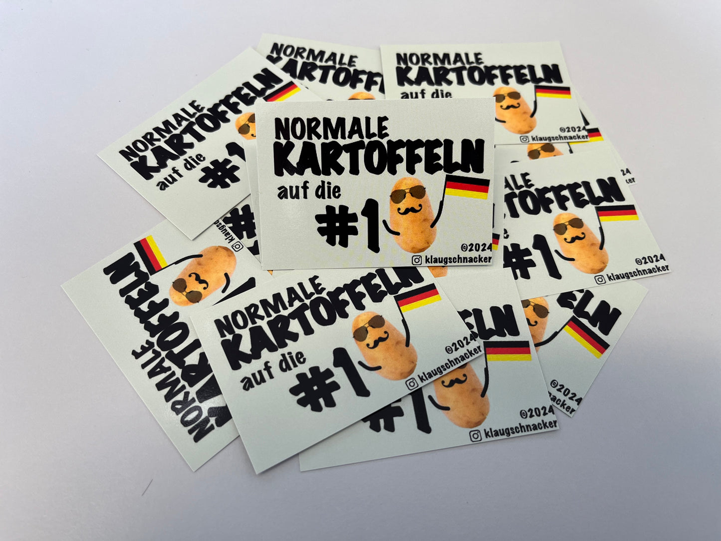 Sticker "Normale Kartoffeln auf Die #1"