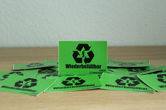 Sticker "Wiederbefüllbar"