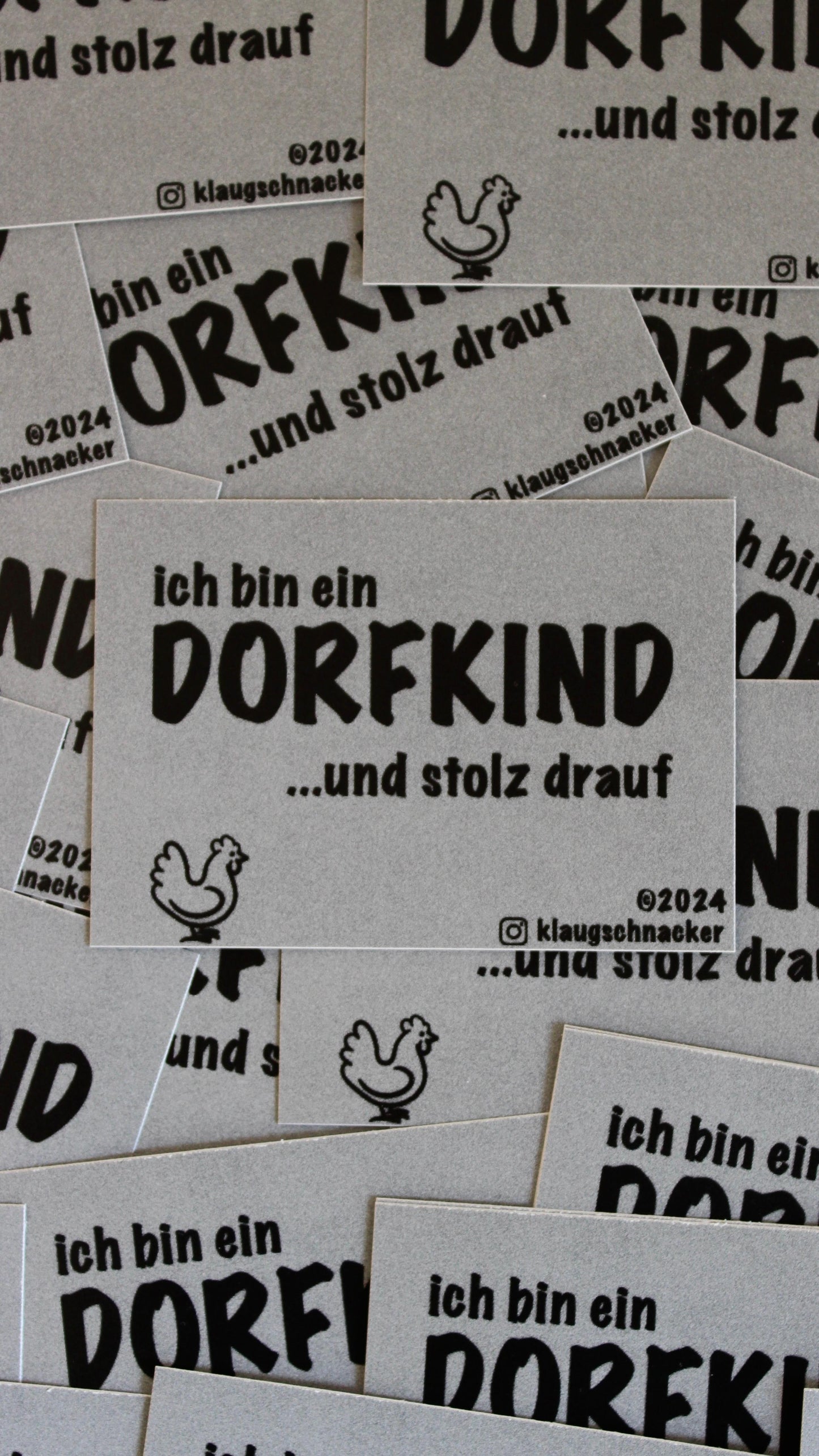 Sticker "Ich bin ein Dorfkind ﻿und stolz drauf"