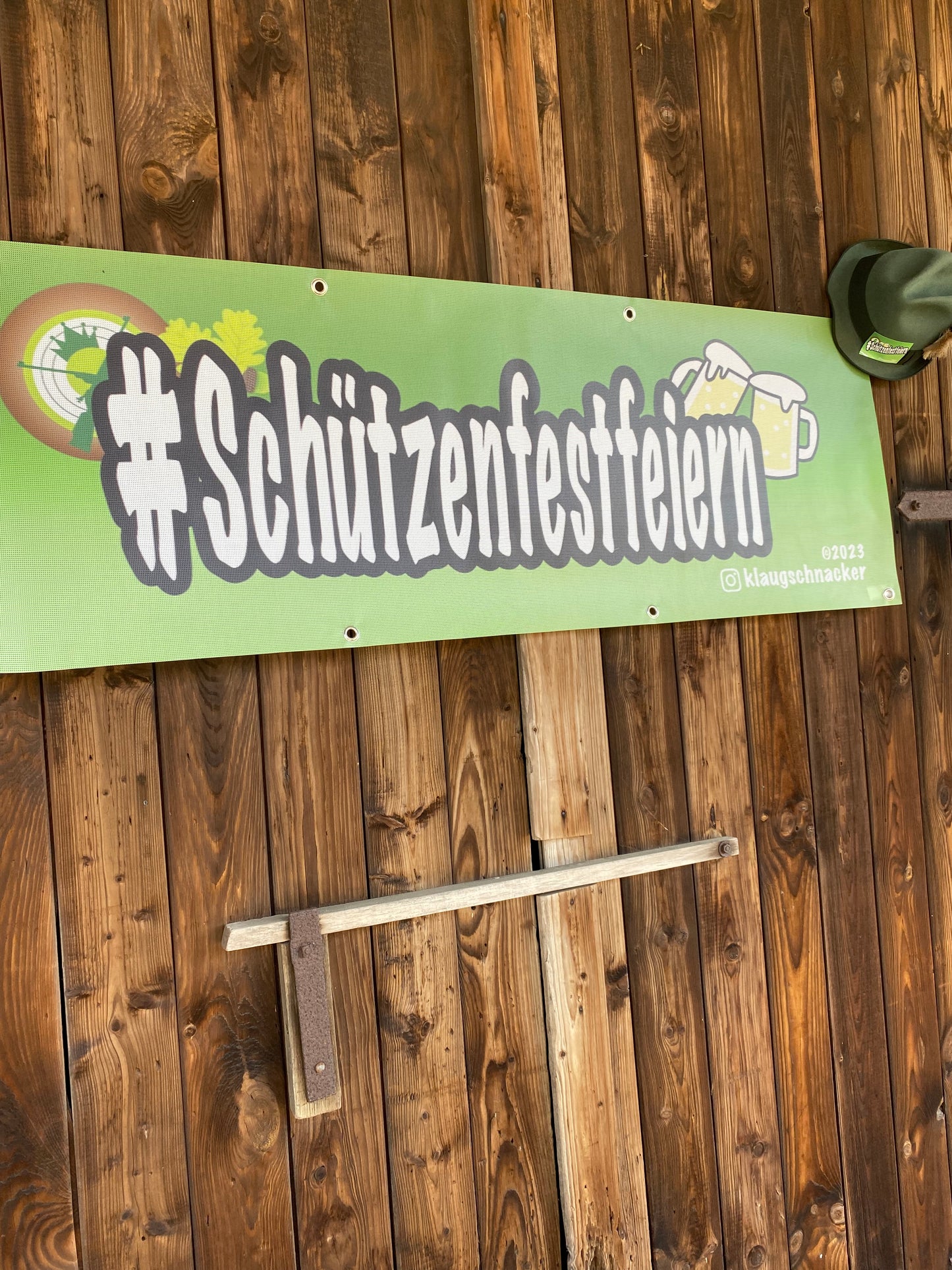 Banner "#Schützenfestfeiern"