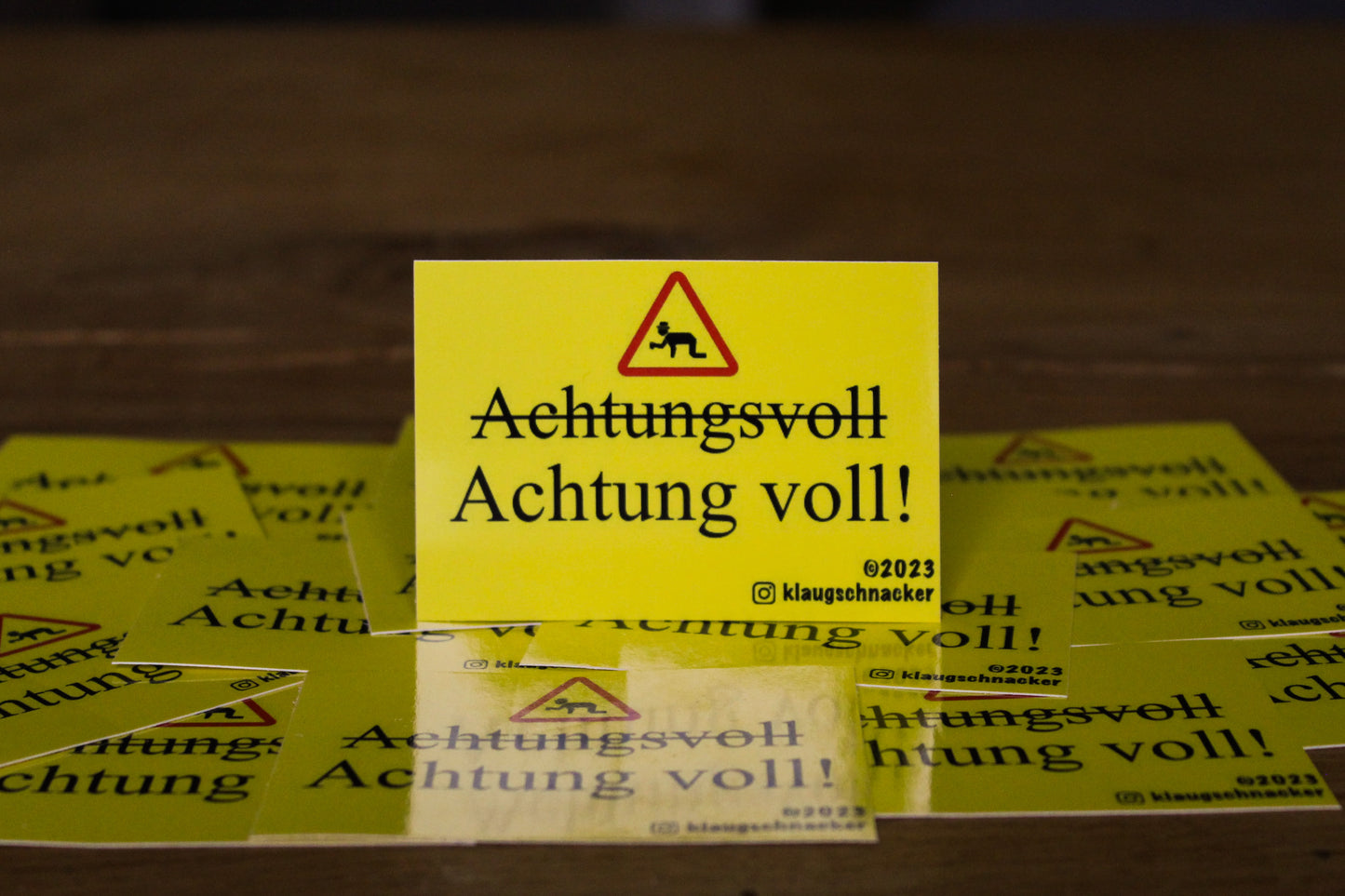 Sticker "Achtungsvoll - Achtung voll"