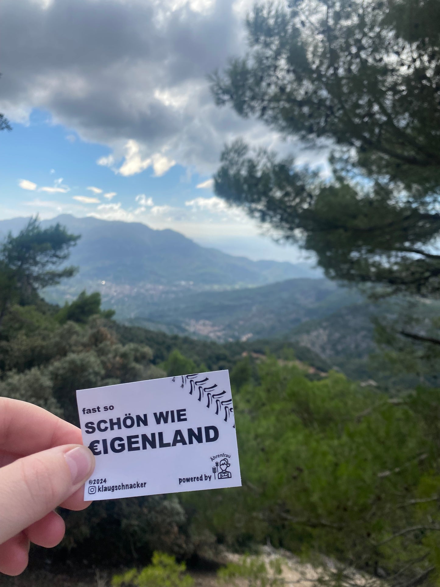 Sticker "fast so schön wie Eigenland"