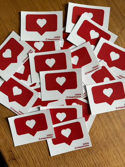 Sticker "Like - Herz"