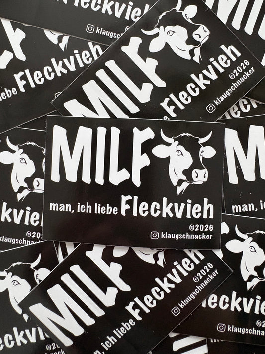 Sticker "MILF - man, ich liebe Fleckvieh"