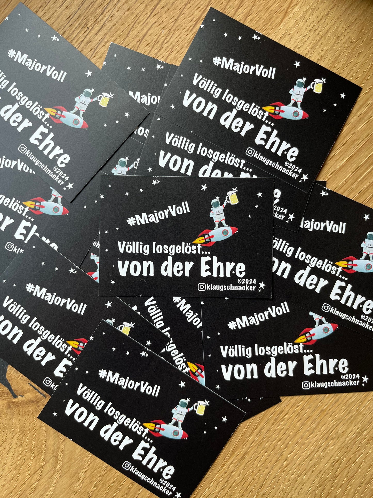 Sticker "#MajorVoll, Völlig losgelöst von der Ehre"