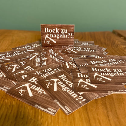 Sticker "Bock zu Nageln?!"