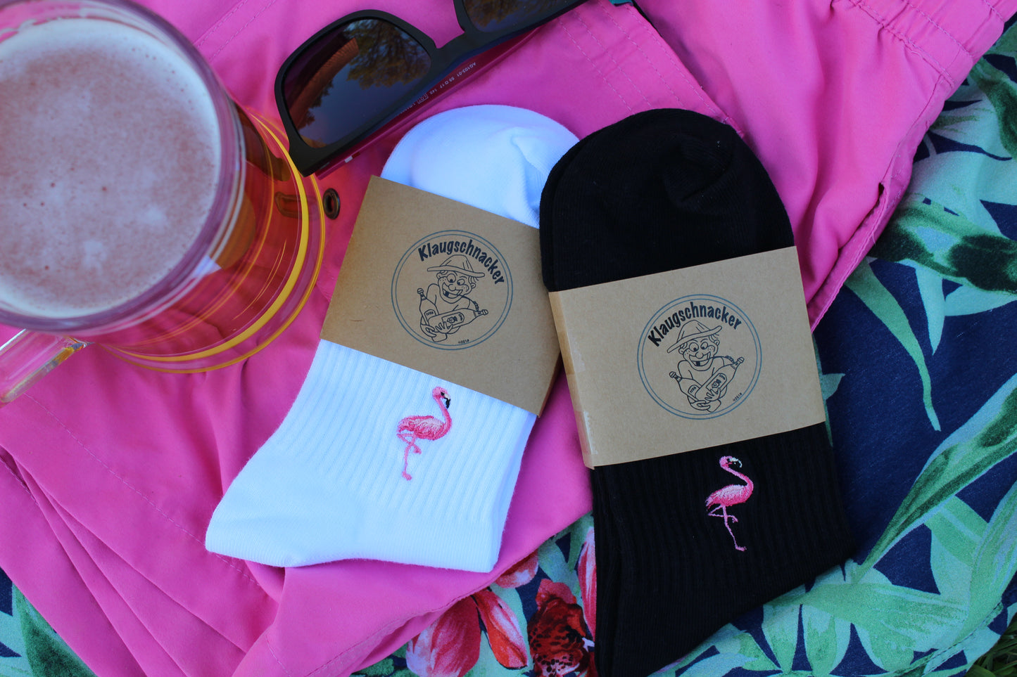 Socken "Flamingo"