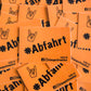 Sticker "Abfahrt"
