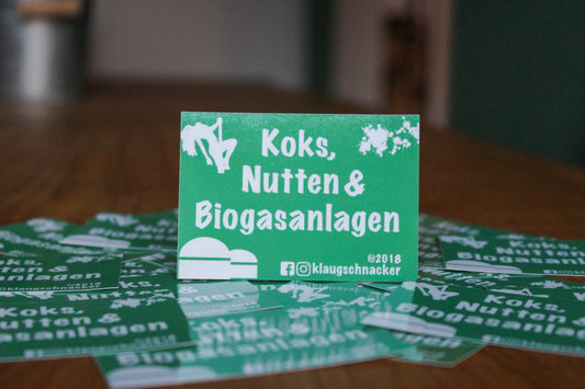 Sticker "K()ks, N*tten & Biogasanlagen"